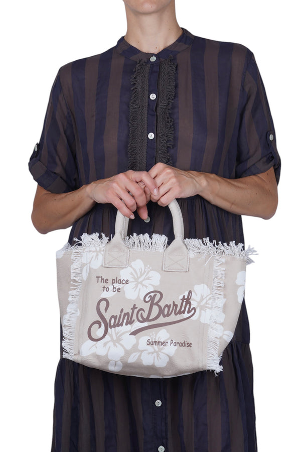 MC2 Saint Barth - Borsa media - 471050 - Bianco/Tortora