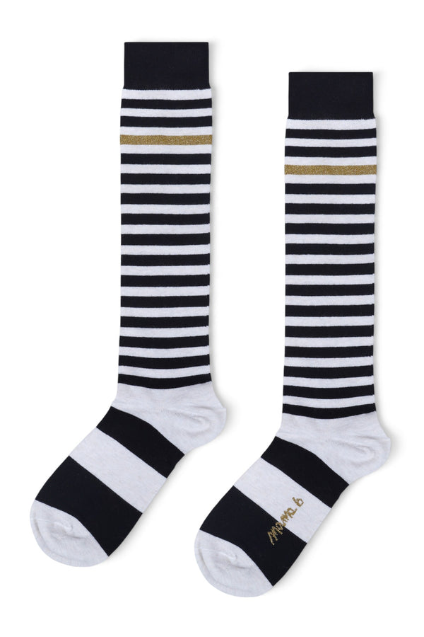 Mama B - Calze - 480066 - Panna/Nero