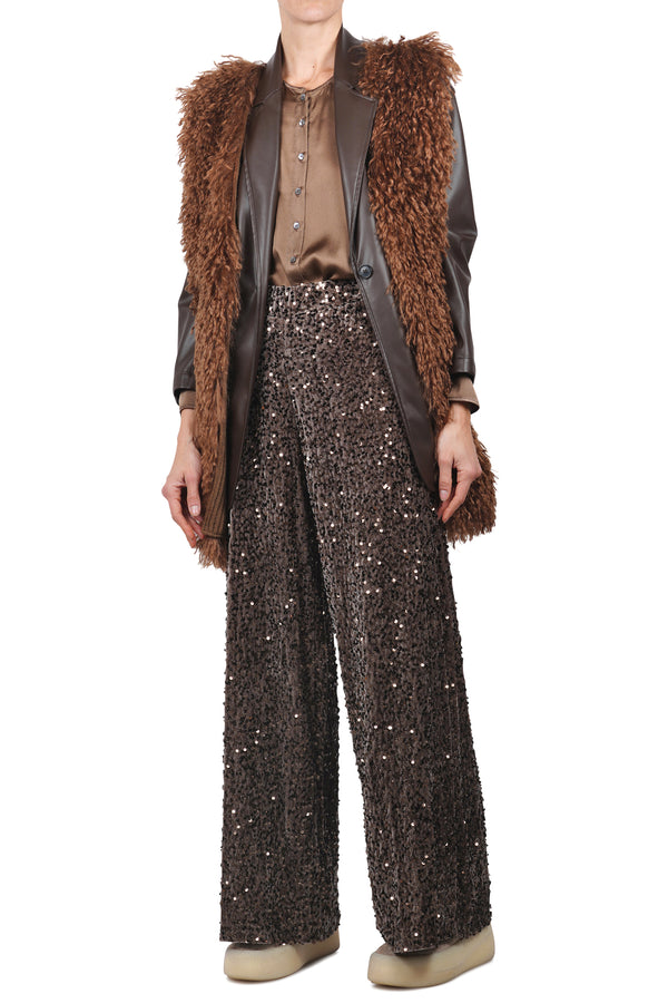 La Femme Blanche - Pants - 461721 - Brown 