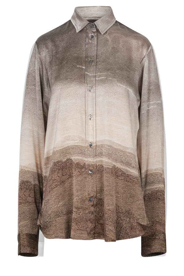 Pierre-Louis Mascia - Camicia - 460163 - Fantasia Tortora