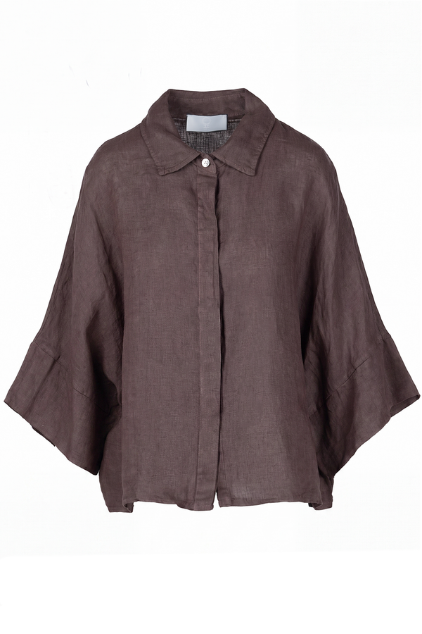 La Femme Blanche - Shirt - 471659 - Moka 