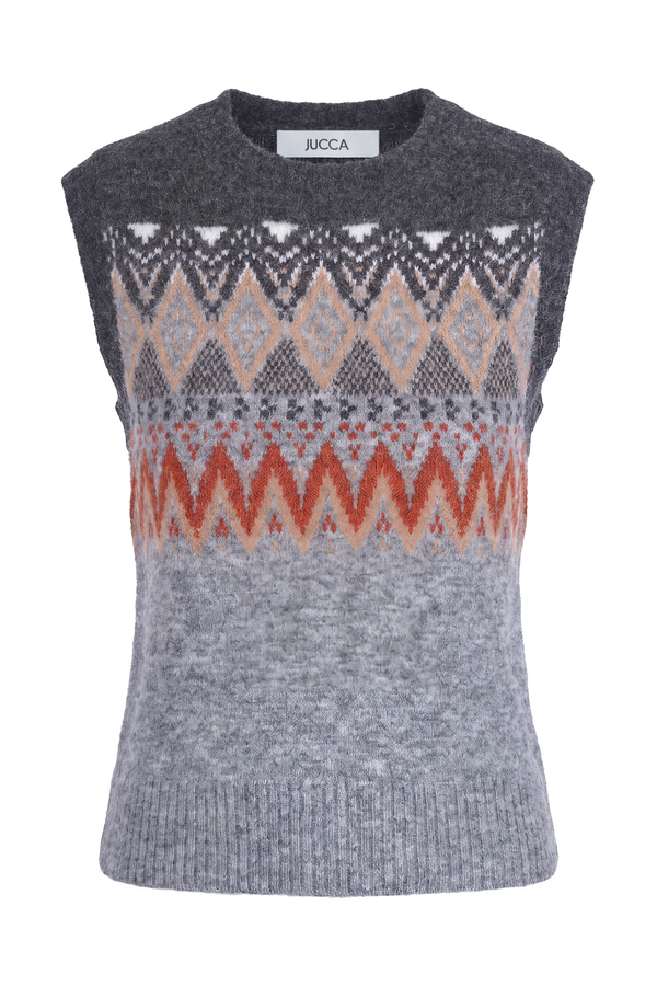 Jucca - Gilet - 480435 - Fantasia Grigio