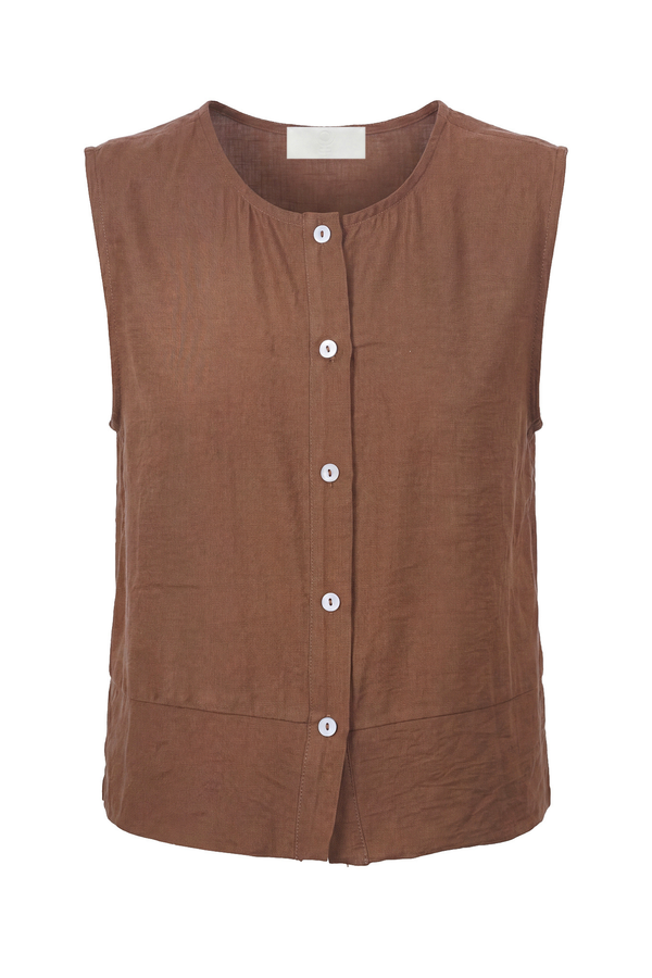 La Femme Blanche - Top - 471764 - Tobacco 