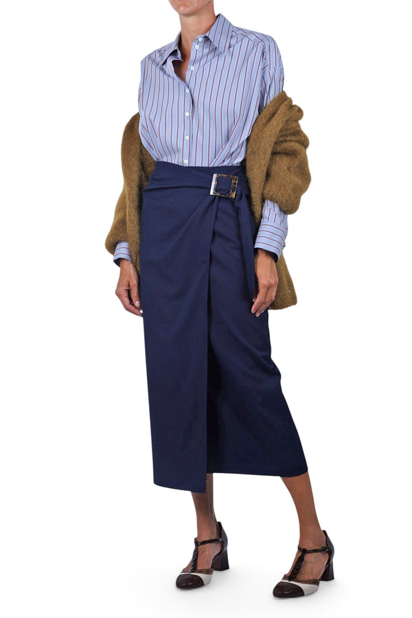 Ottod'ame - Camicia - 480363 - Azzurro/Rosso