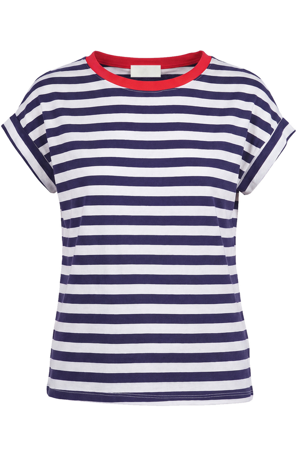 La Femme Blanche - T-shirt - 471802 - Panna/Blu