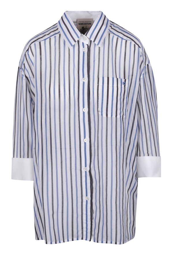 Semi Couture - Shirt - 470950 - White/Brown 