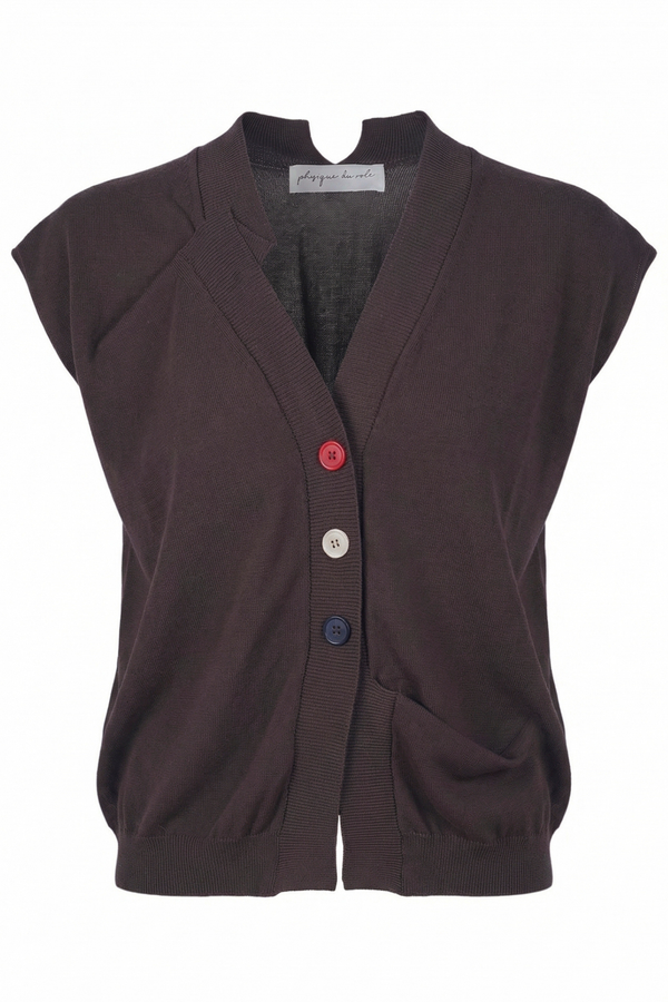 Phisique Du Role - Gilet - 470225 - Moka