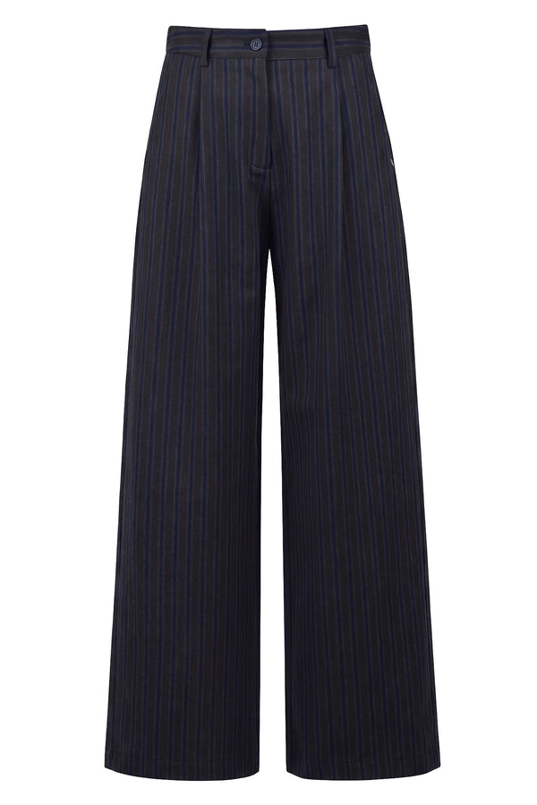 Ottod'ame - Pantalone - 480331 - Blu/Marrone