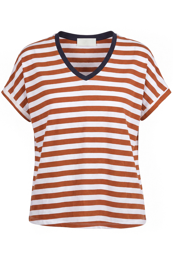 La Femme Blanche - T-shirt - 471801 - Panna/Ruggine