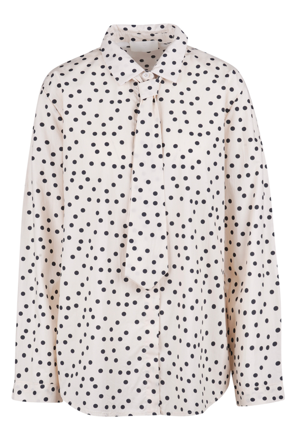 La Femme Blanche - Shirt - 471208 - Beige/Black 