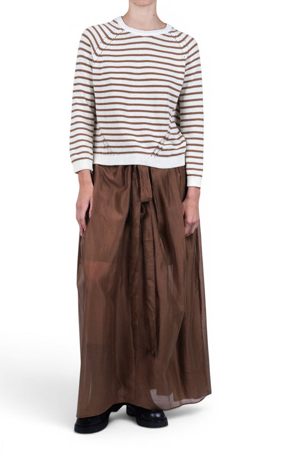 La Femme Blanche - Maglia - 471528 - Panna/Cammello