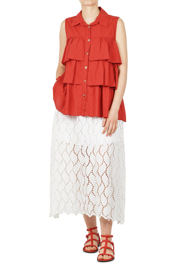 La Femme Blanche - Camicia - 451664 - Rosso