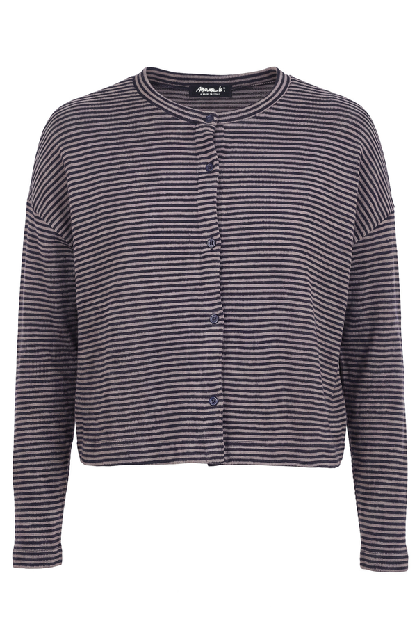 Mama B - Cardigan - 480023 - Tortora/Blu