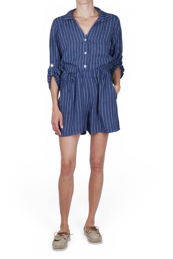 La Femme Blanche - Shirt - 471657 - White/Blue 