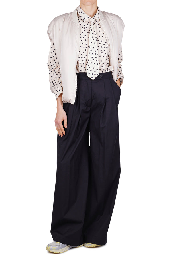 La Femme Blanche - Shirt - 471208 - Beige/Black 