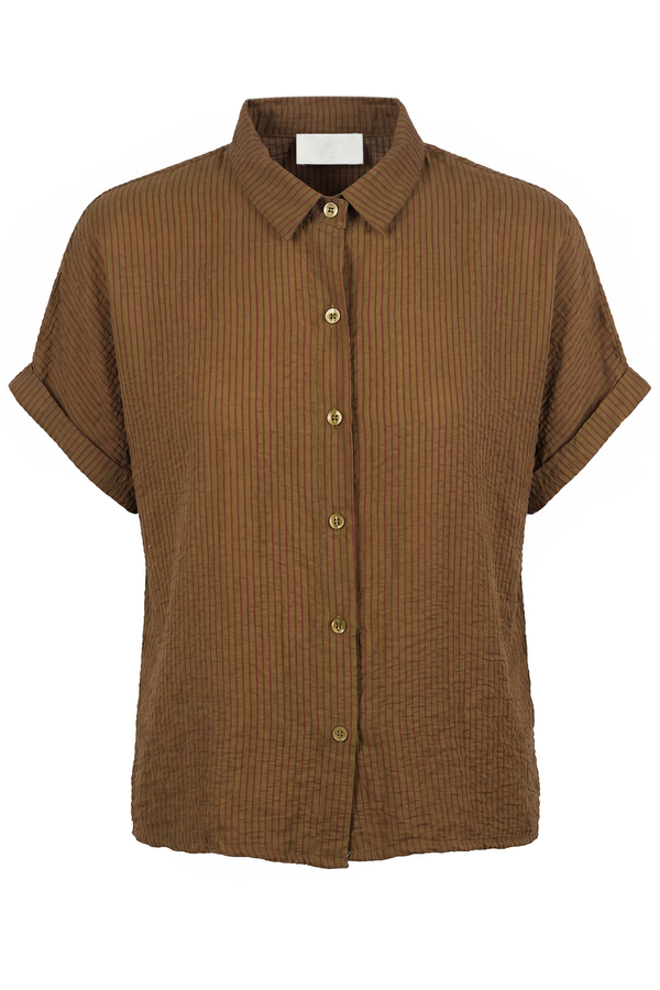 La Femme Blanche - Camicia - 471602 - Verde/Rosso
