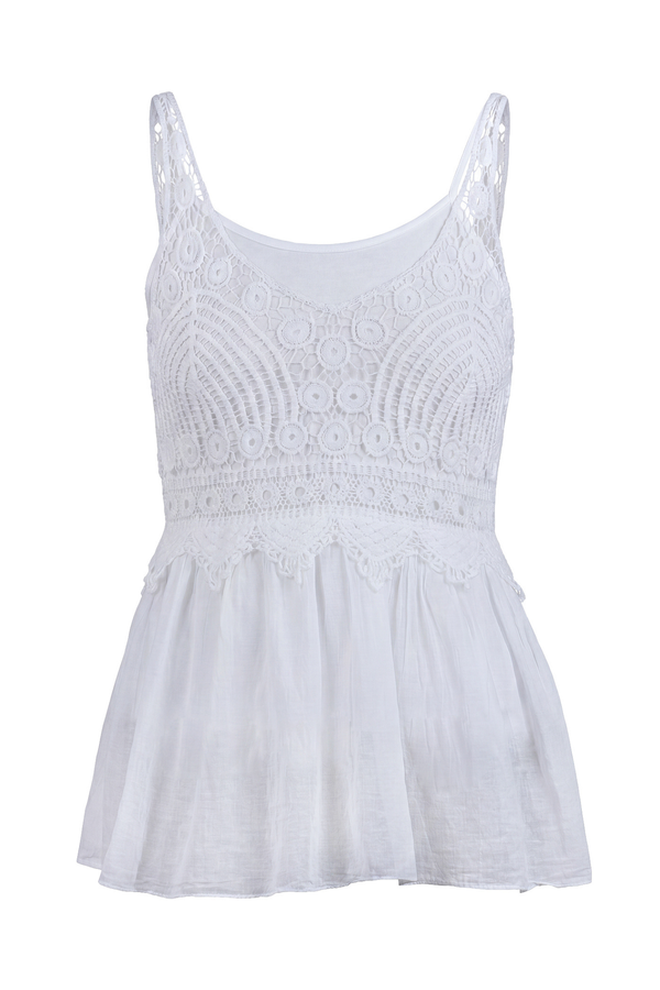 La Femme Blanche - Top - 471705 - White 