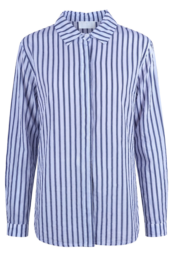 La Femme Blanche - Camicia - 471559 - Bianco/Blu