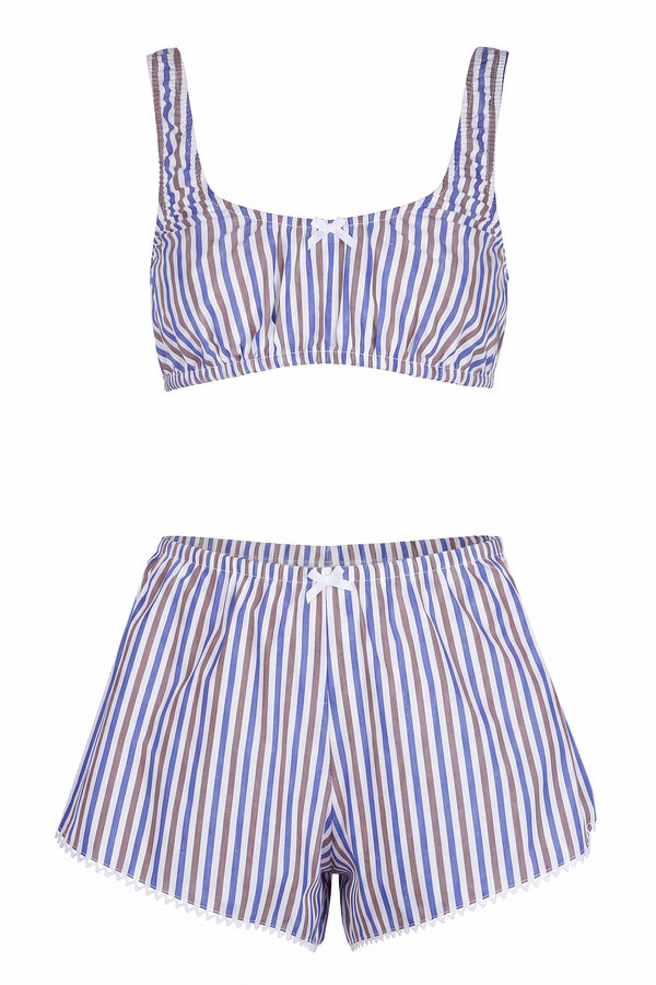 Ottod'ame - Set underwear - 470736 - Blu/Moro