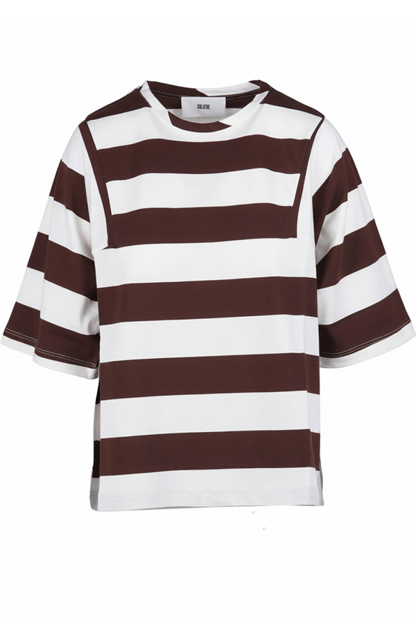 Solotre - T-shirt - 470682 - Moro/Bianco