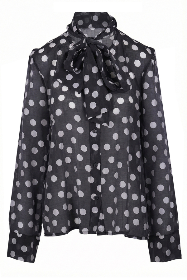 La Femme Blanche - Shirt - 471206 - White/Black 