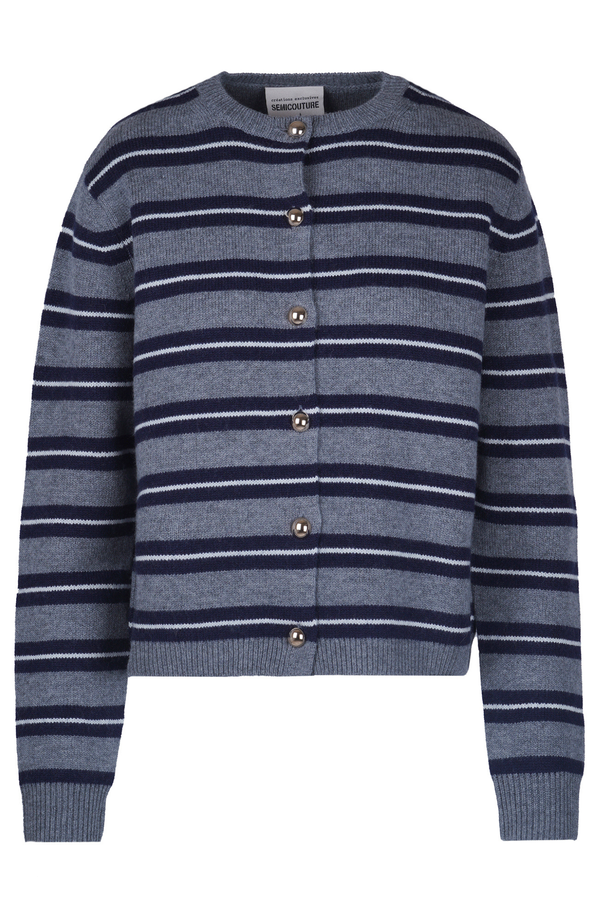 Semi Couture - Cardigan - 480871 - Grigio/Blu