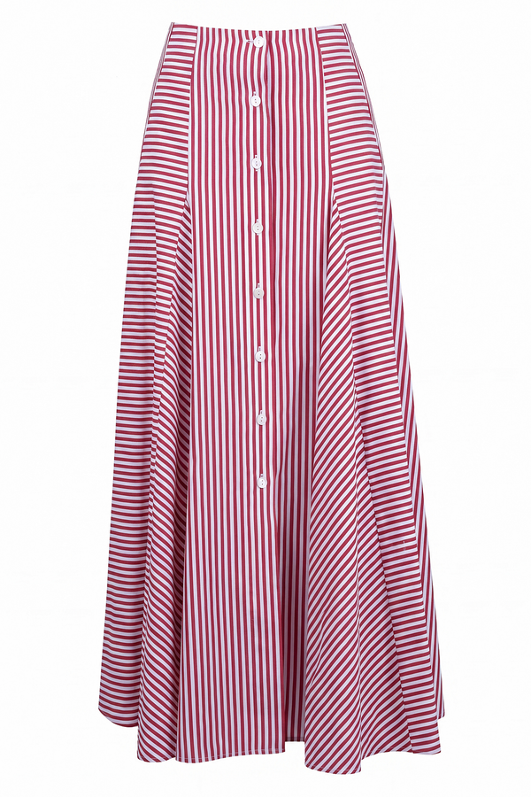Solotre - Gonna - 470690 - Bianco/Rosso