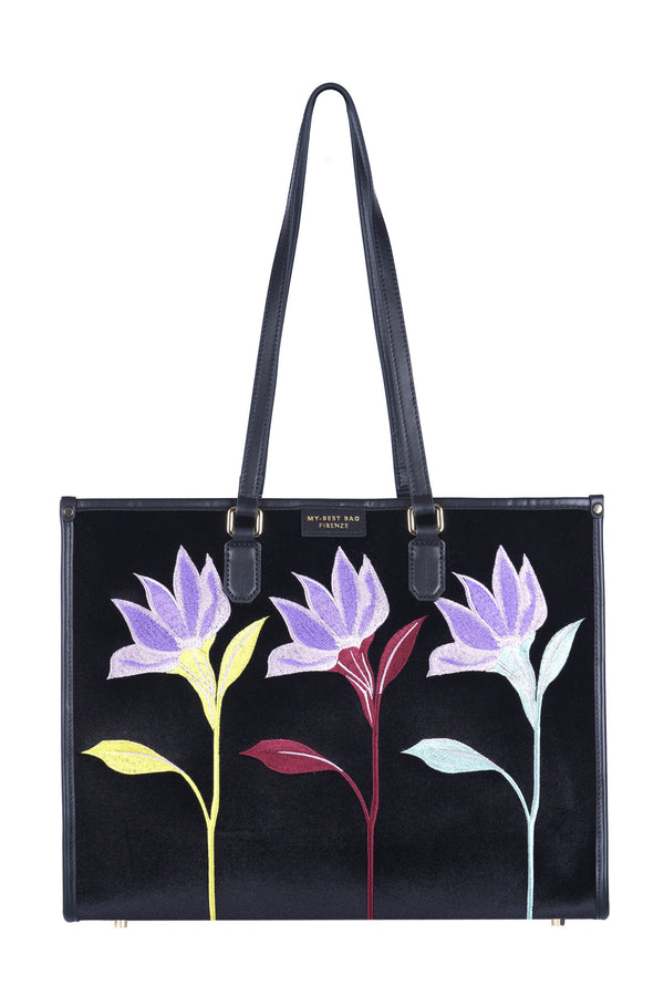 My Best Bags - Big Bag - 480082 - Black/Lilac 