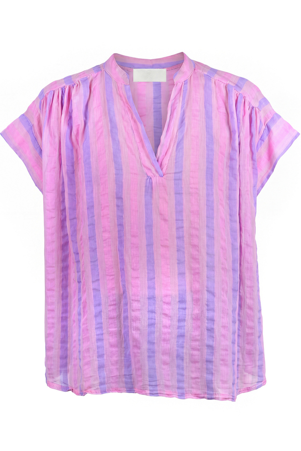 La Femme Blanche - Blouse - 471749 - Pink/Purple 