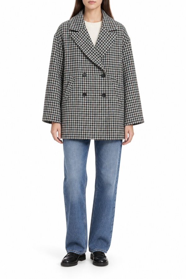 Ottod'ame - Coat - 480350 - Pattern Gray 