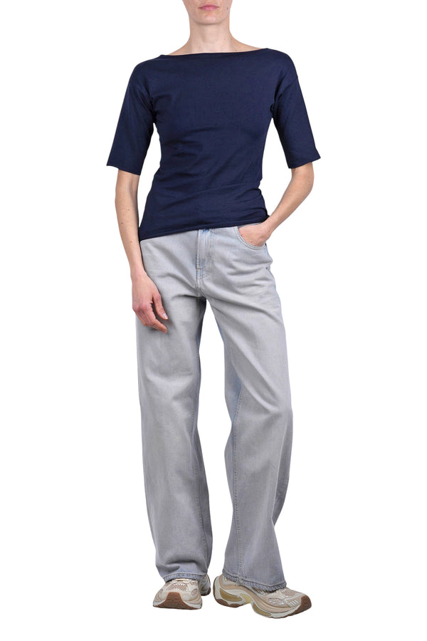 La Femme Blanche - T-shirt - 471521 - Blu