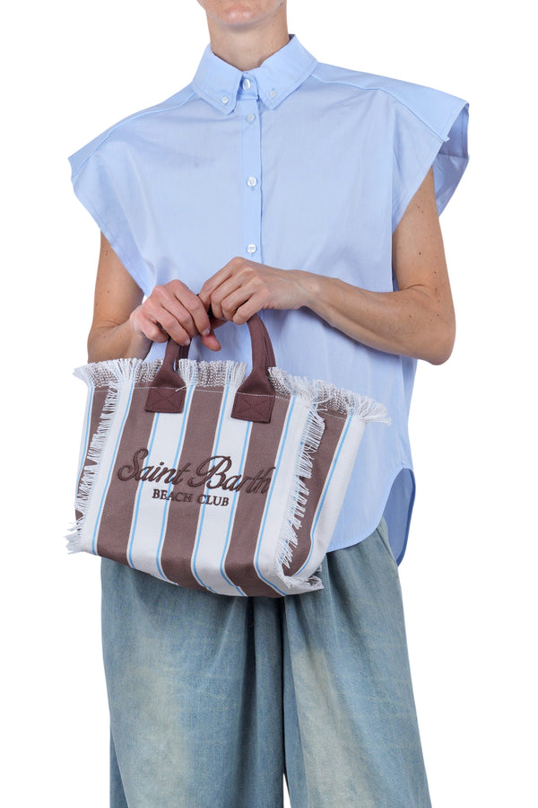 MC2 Saint Barth - Borsa media - 471045 - Bianco/Cioccolato