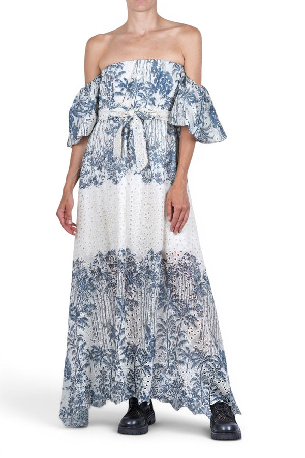 La Femme Blanche - Dress - 471791 - White/Blue 