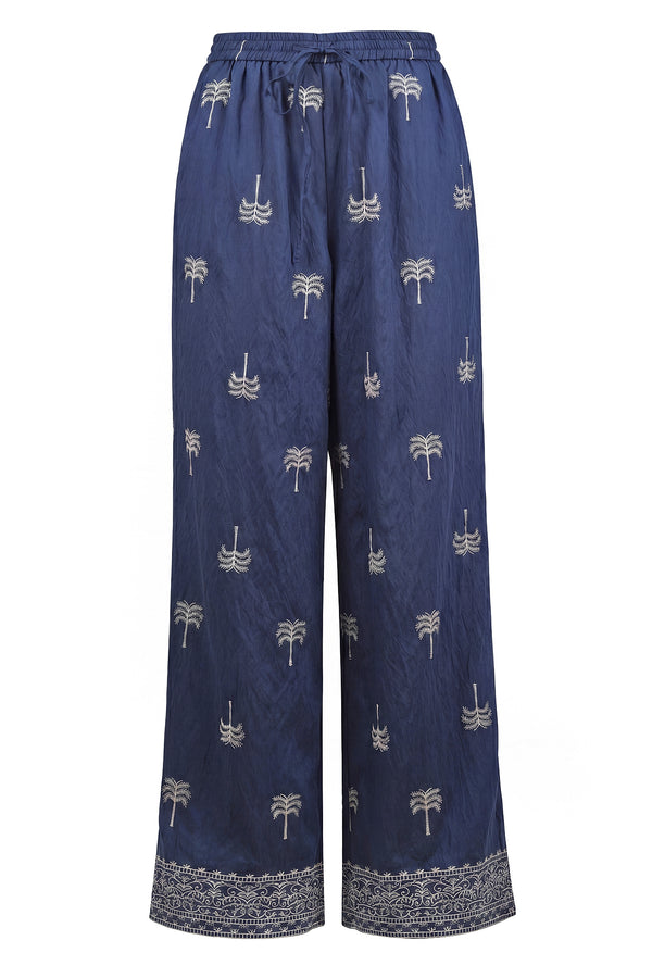 La Femme Blanche - Pantalone - 471576 - Beige/Blu