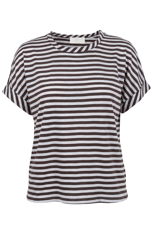 La Femme Blanche - T-shirt - 471768 - Cream/Brown 