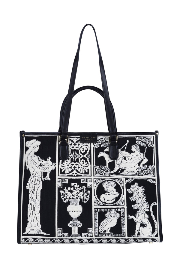 My Best Bags - Borsa grande - 470330 - Nero/Bianco