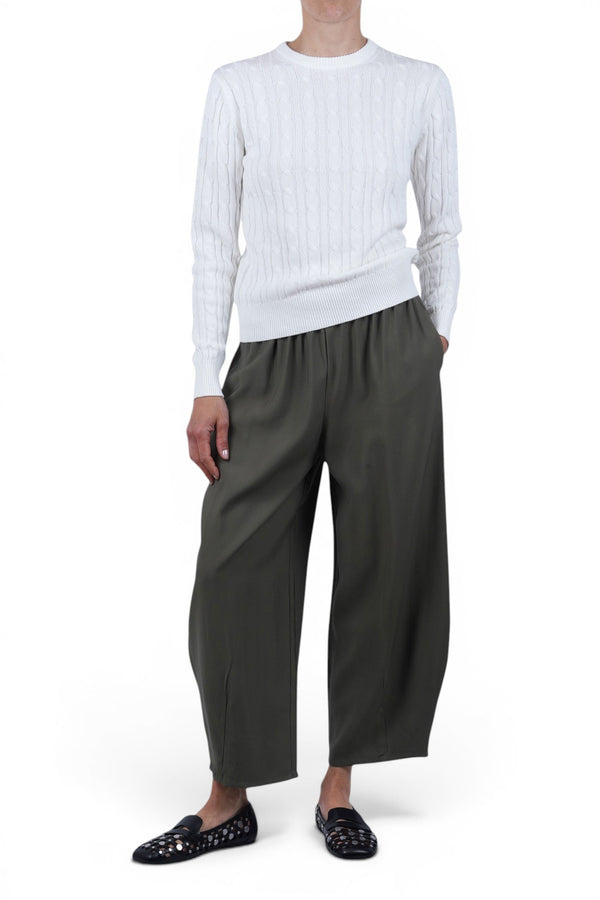 La Femme Blanche - Pants - 471555 - Military 