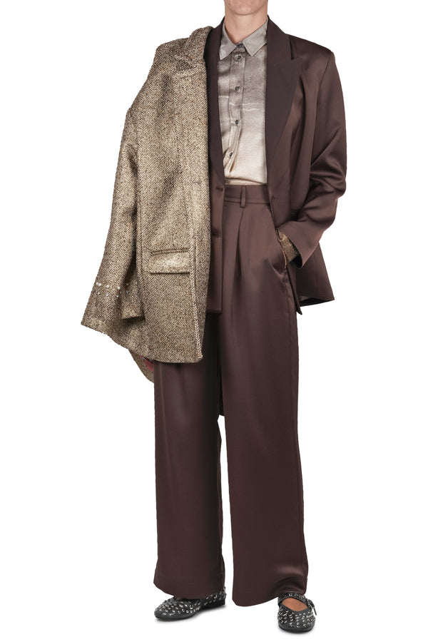 Pierre-Louis Mascia - Camicia - 460163 - Fantasia Tortora