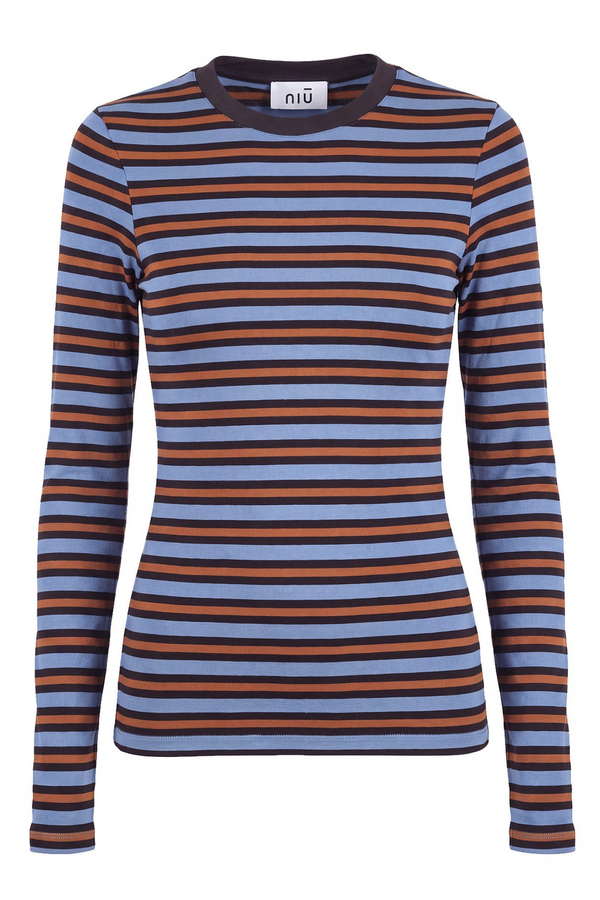 NIU - T-shirt - 480649 - Light Blue/Rust 