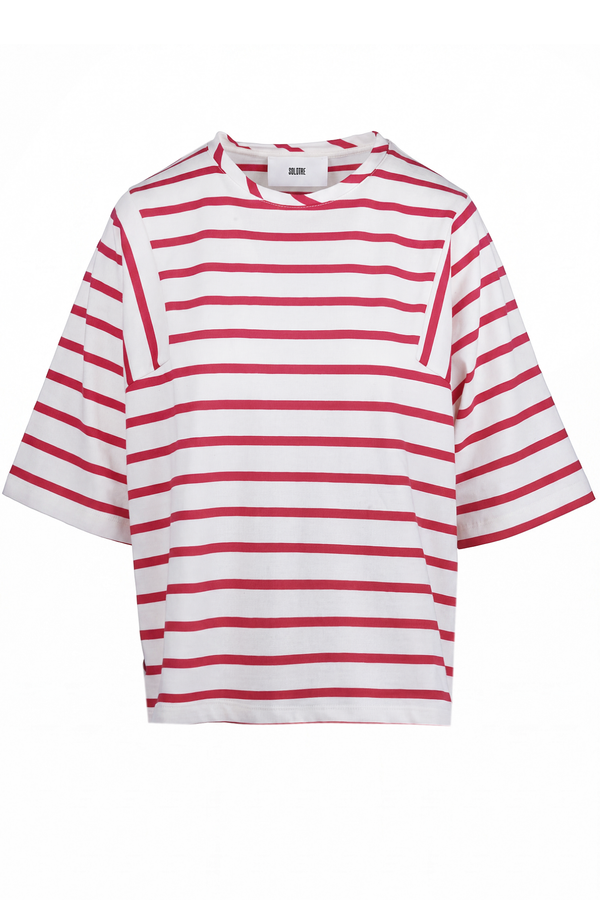Solotre - T-shirt - 470682 - Panna/Rosso