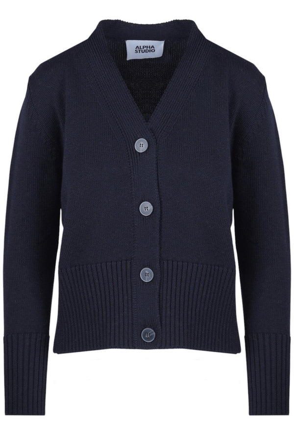 ALPHA STUDIO - Cardigan - 480261 - Blu