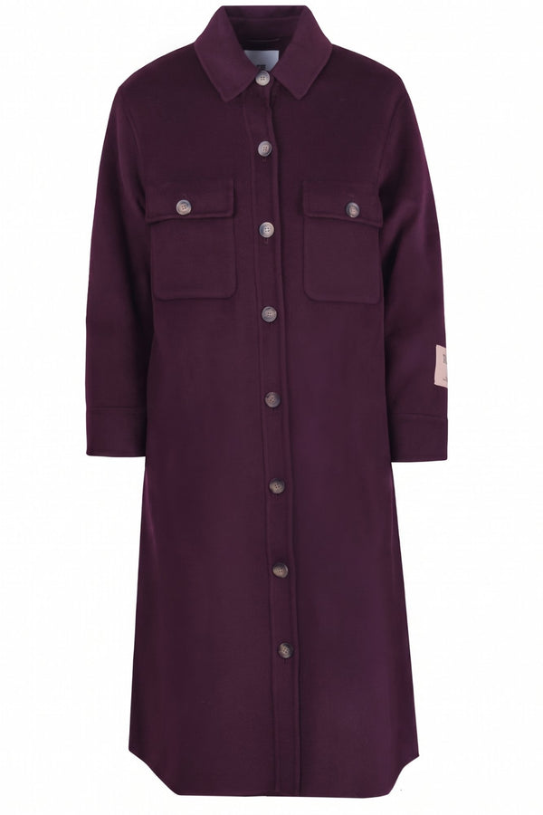 Solotre - Coat - 480486 - Bordeaux 