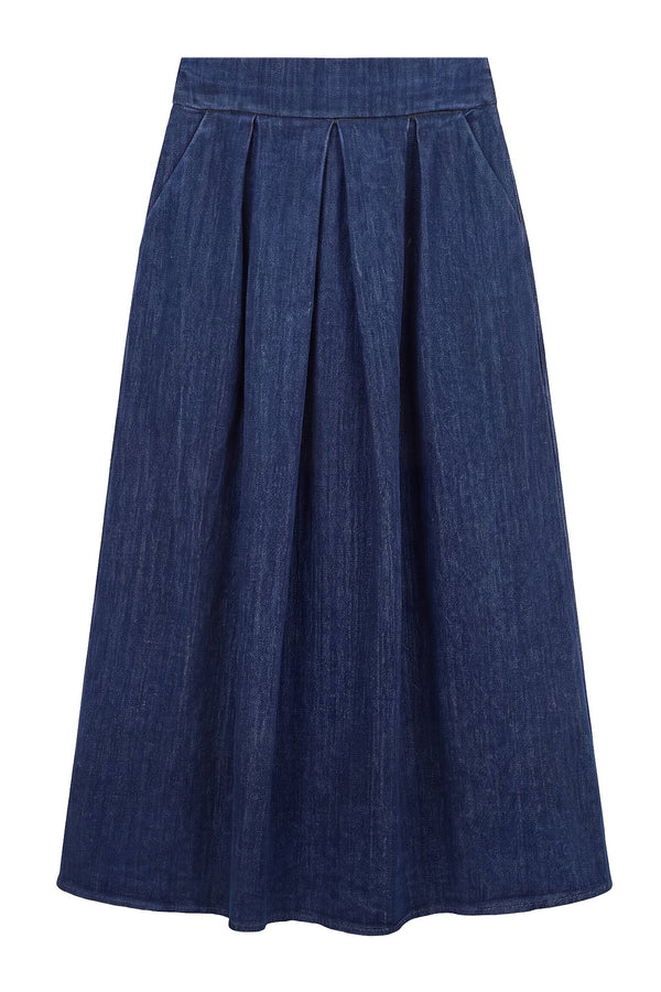 La Femme Blanche - Gonna - 481110 - Dark denim 