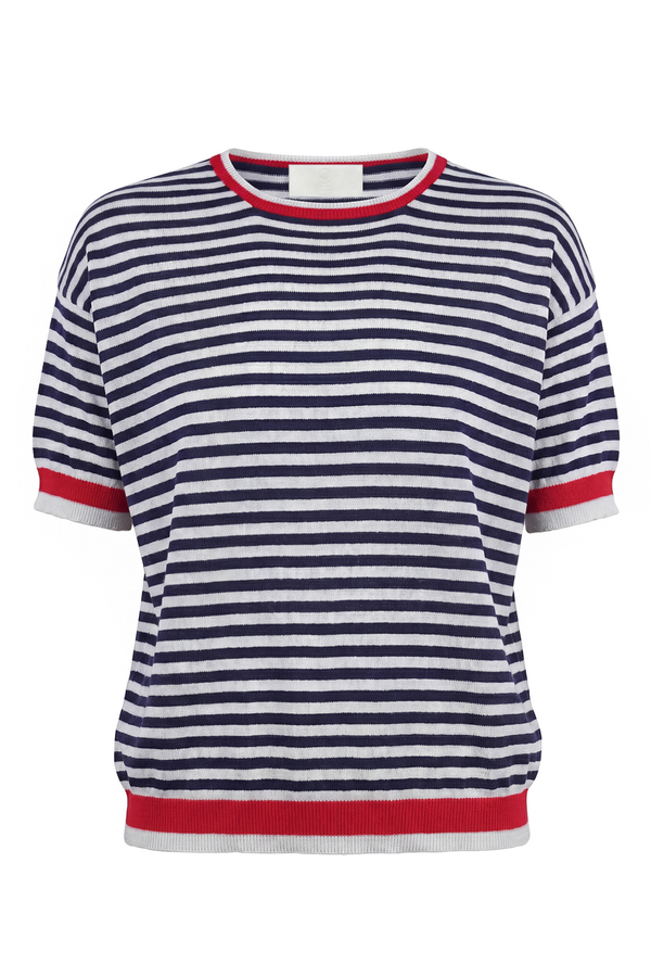 La Femme Blanche - Maglia - 471613 - Panna/Blu