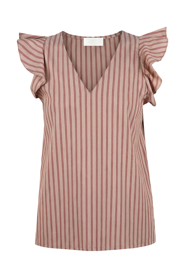 La Femme Blanche - Top - 471600 - Rosso/Cammello