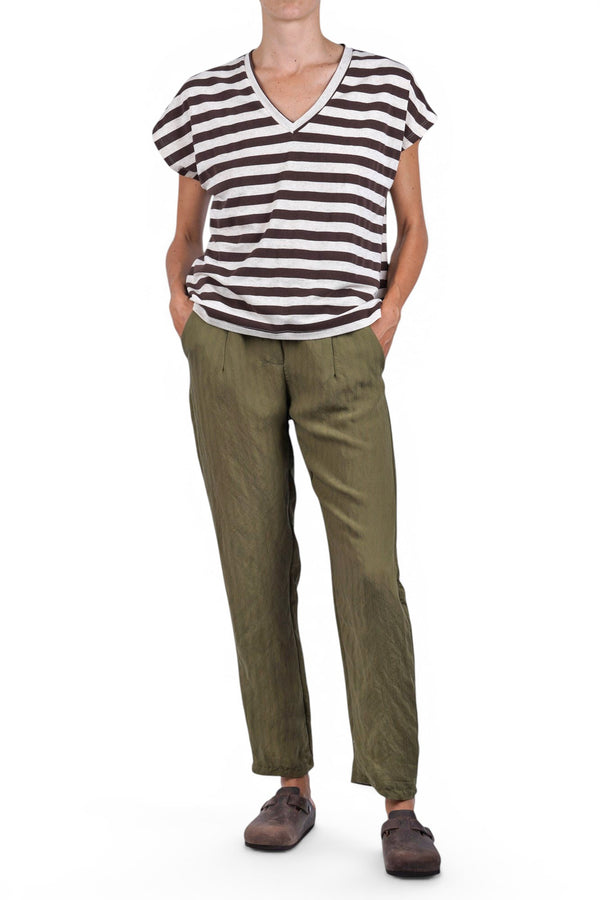 La Femme Blanche - T-shirt - 471668 - Cream/Brown 