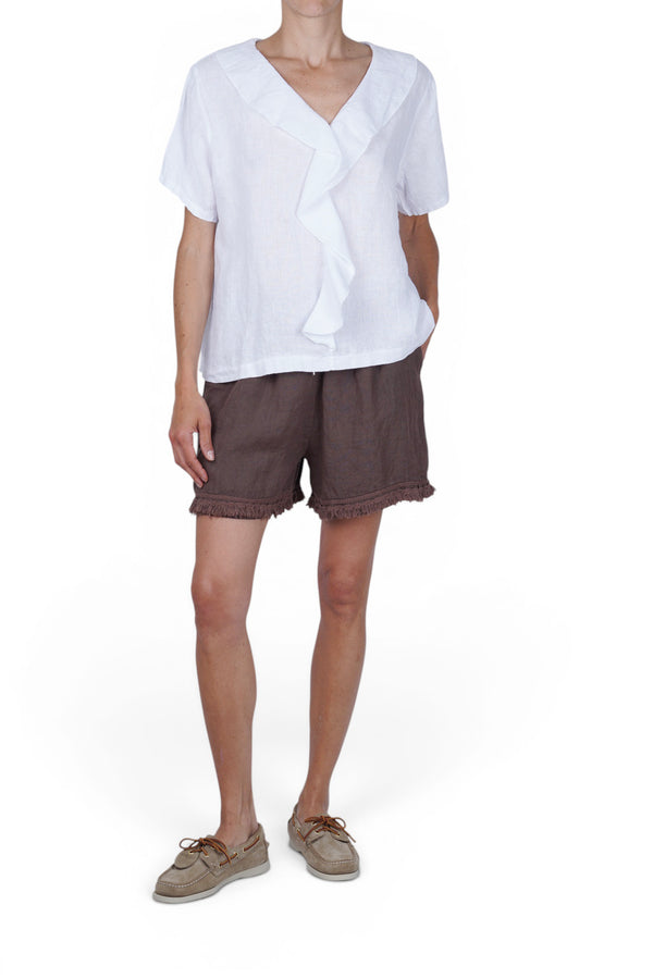 La Femme Blanche - Shorts - 471645 - Moka