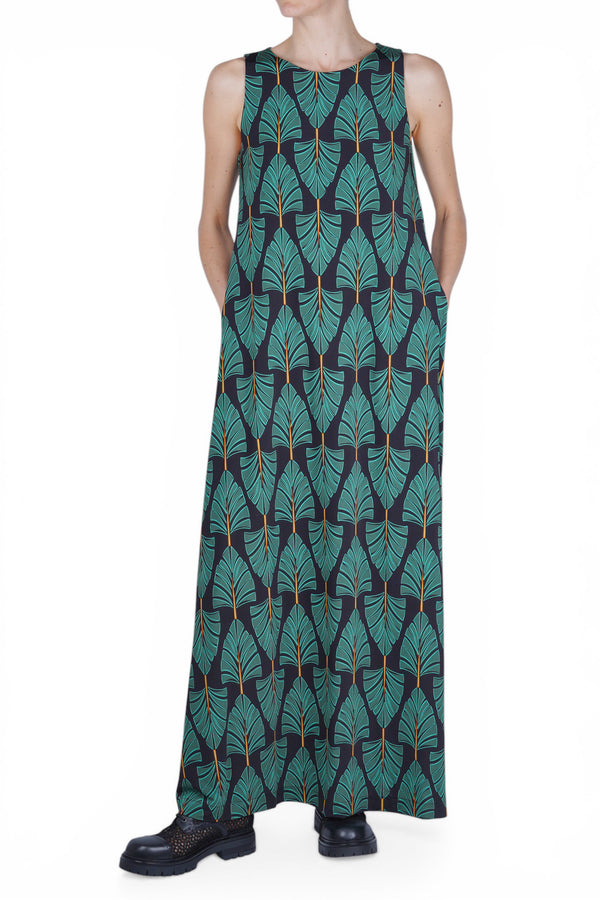 NIU - Abito - 470343 - Verde/Nero