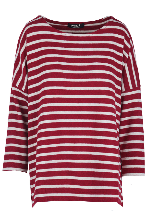 Mama B - Maglia - 480055 - Rosso/Beige