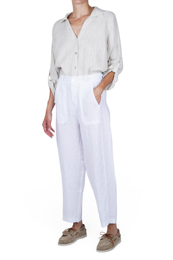 La Femme Blanche - Shirt - 471657 - White/Sand 
